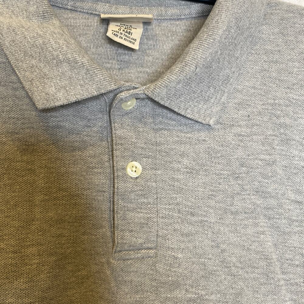 L.L. Bean Men’s Cotton Long Sleeve Pullover Polo Shirt Henley EUC Sz L Reg - Picture 2 of 10
